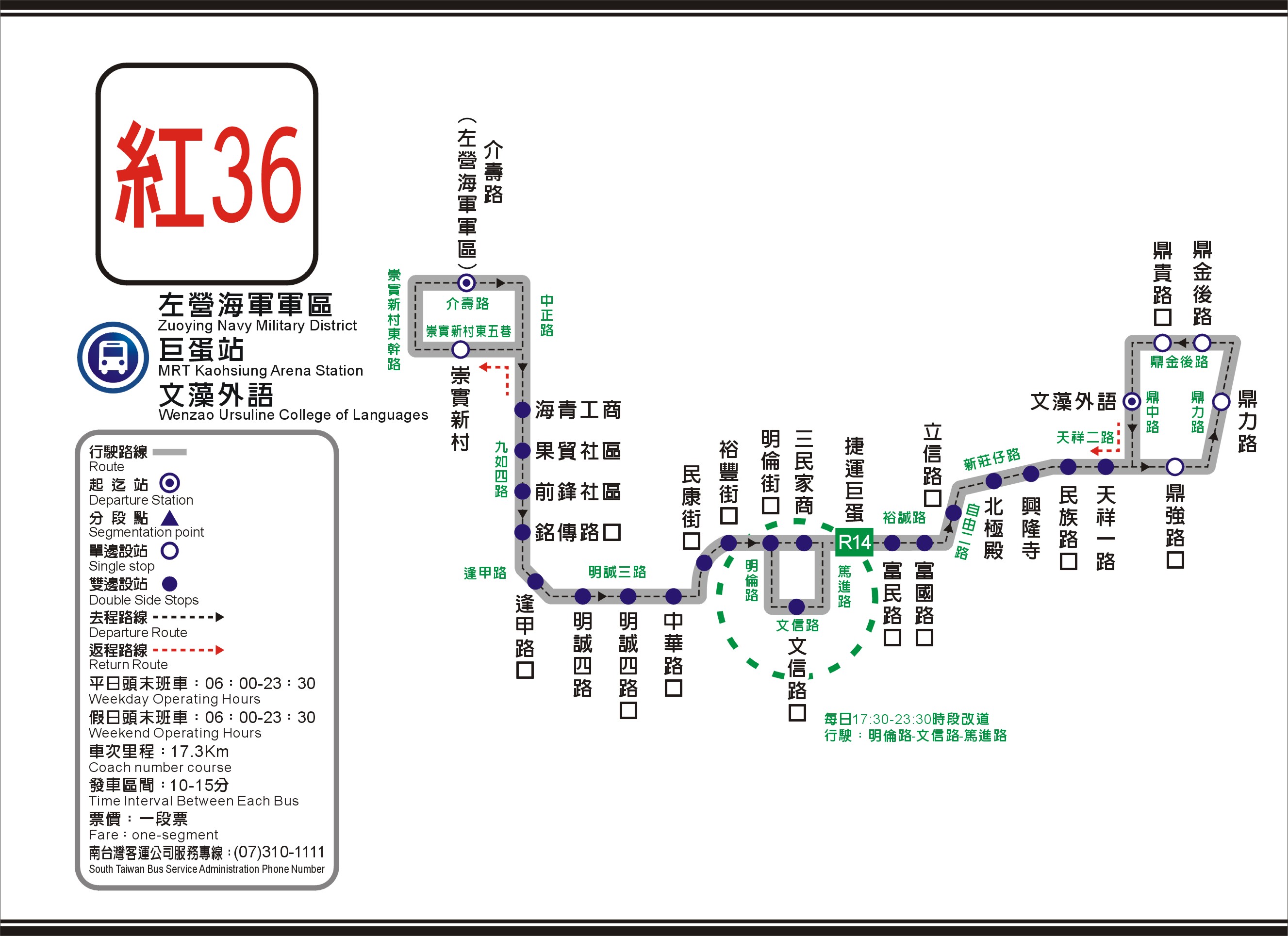 R36 Route Map